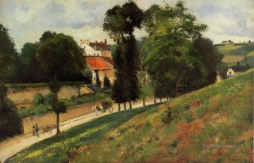  1875 Lienzo - La carretera de Saint Antoine en l Hermitage Pontoise 1875 Camille Pissarro paisaje